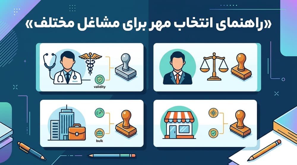 راهنمای انتخاب مهر برای مشاغل مختلف