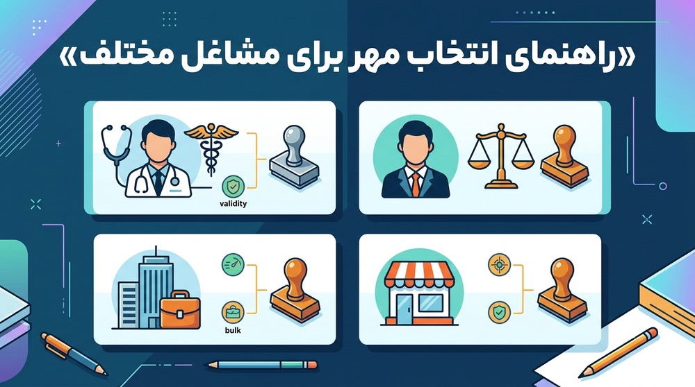 راهنمای انتخاب مهر برای مشاغل مختلف