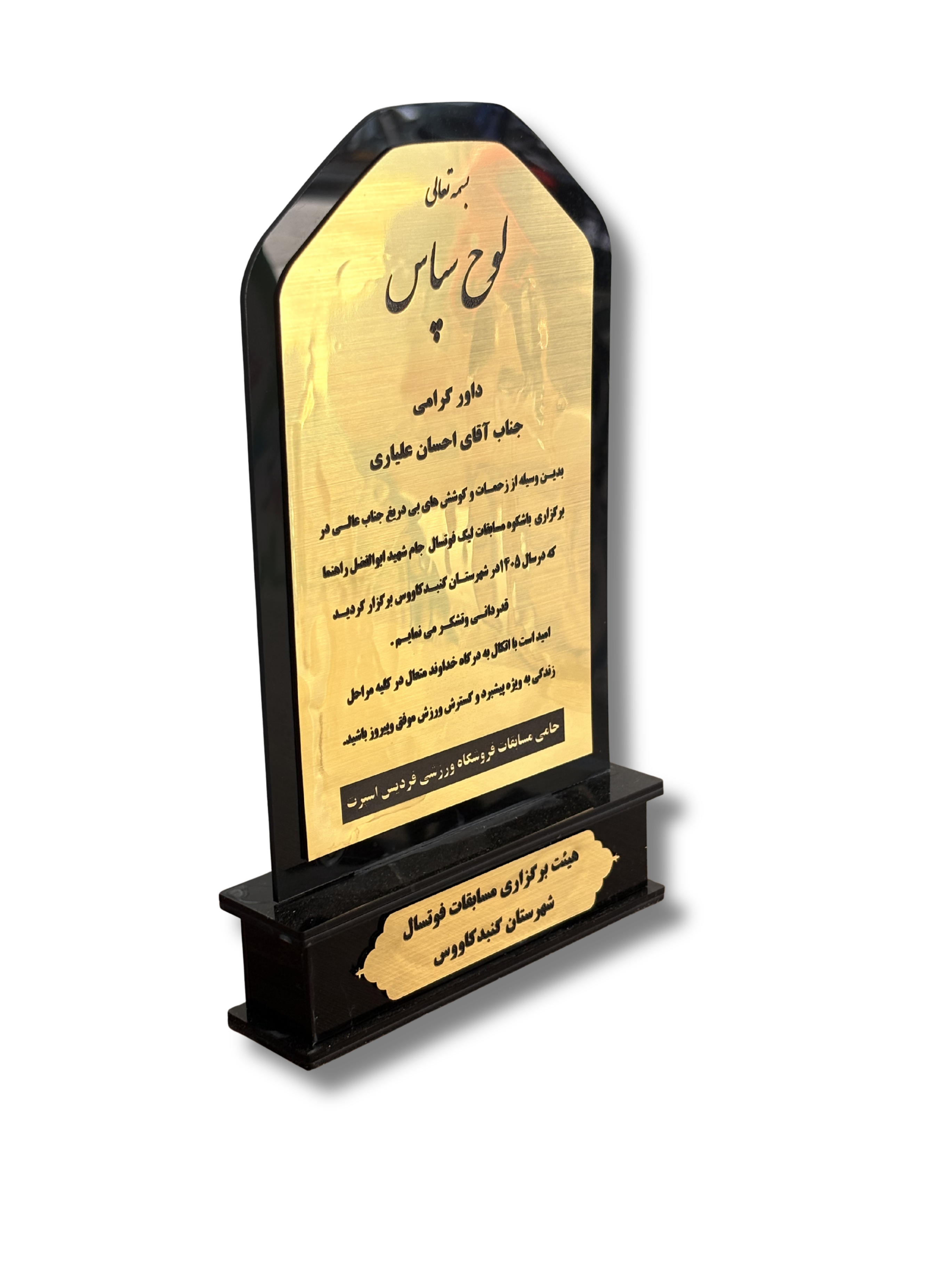ساخت تندیس | تولید تندیس تبلیغاتی، یادبود و لوح تقدیر سفارشی